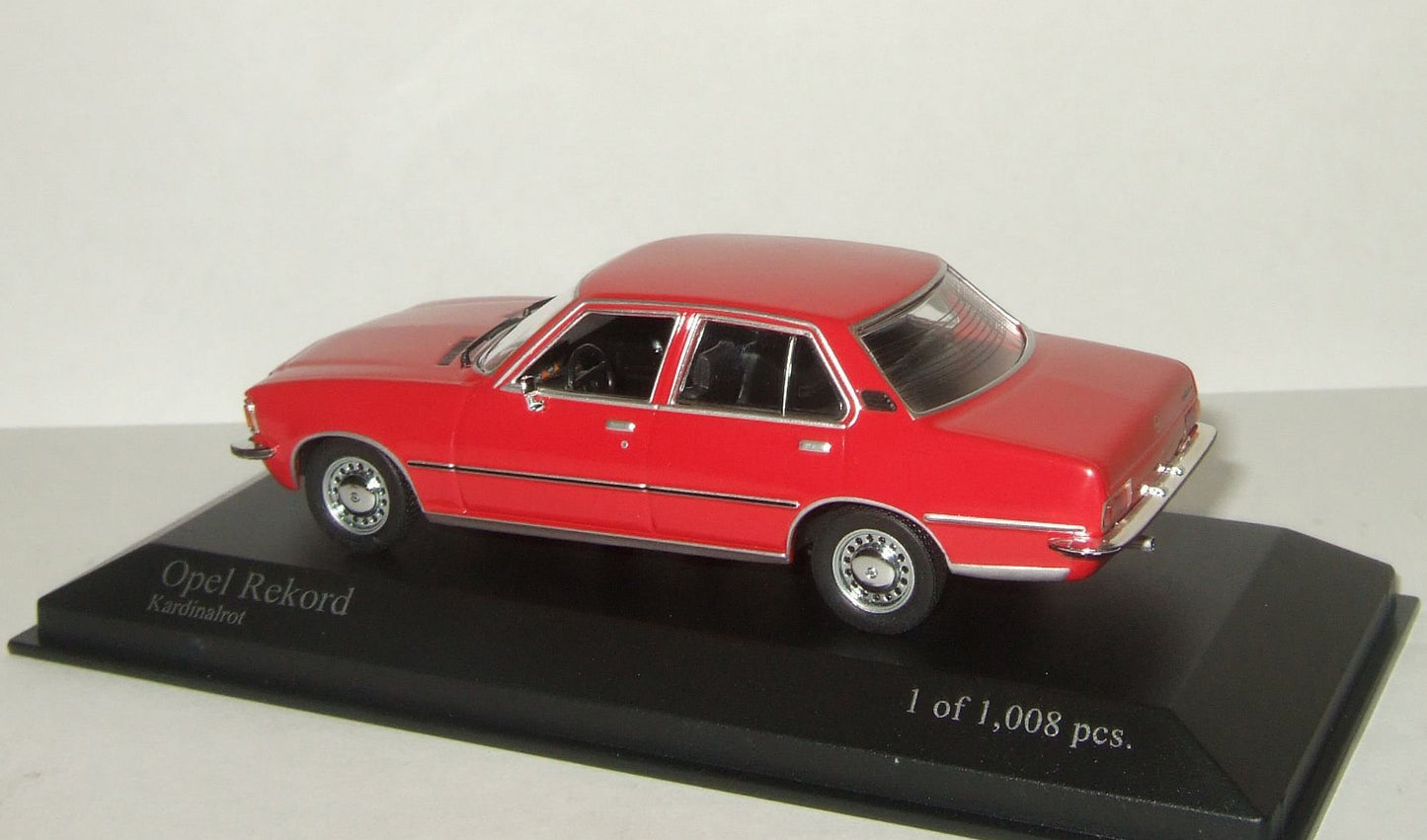 Minichamps 1:43 1975 Opel Rekord D Red 400044004