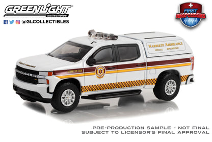 GreenLight 1:64 First Responders Series 1 - 2020 Chevrolet Silverado - Narberth Ambulance Special Operations - Narberth, Pennsylvania 67040-E