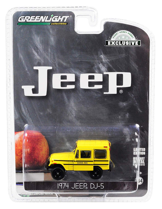 GreenLight 1/64 Jeep DJ-5 School Bus 30065