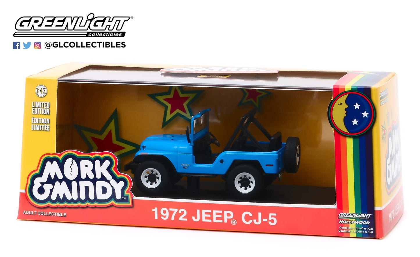 GreenLight 1:43 Mork & Mindy (1978-82 TV Series) - 1972 Jeep CJ-5 86570