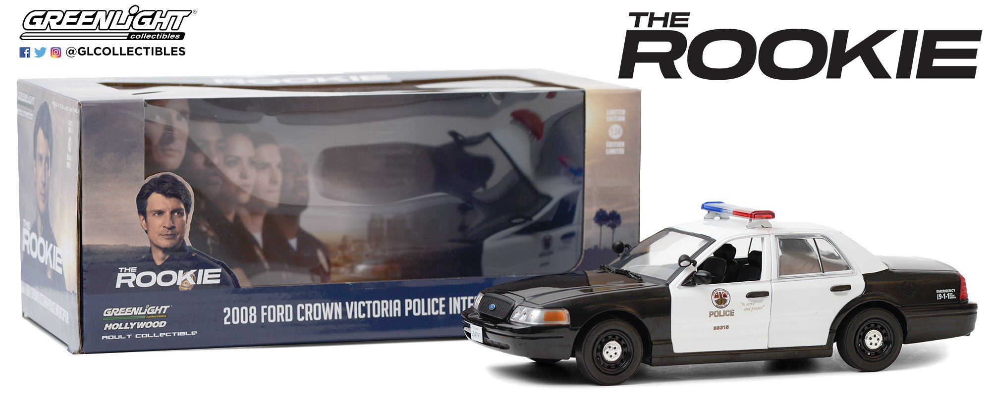 GreenLight 1:24 The Rookie (2018-Current TV Series) - 2008 Ford Crown ...
