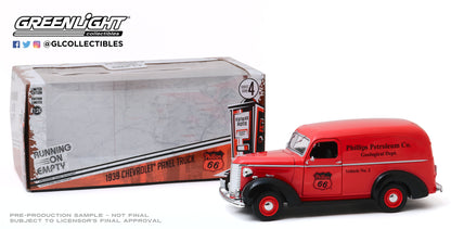 GreenLight 1:24 Running on Empty - 1939 Chevrolet Panel Truck - Phillips 66 Phillips Petroleum Co. Geological Dept 85051