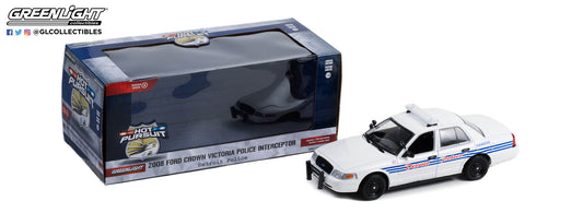 GreenLight 1:24 Hot Pursuit - 2008 Ford Crown Victoria Police Interceptor - Detroit Police - Detroit, Michigan 85563