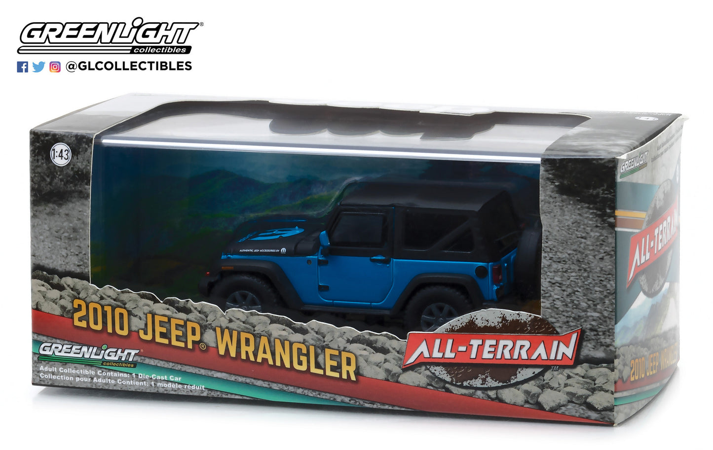 GreenLight 1:43 2010 Jeep Wrangler "The General" Jeep Wrangler Concept 86092