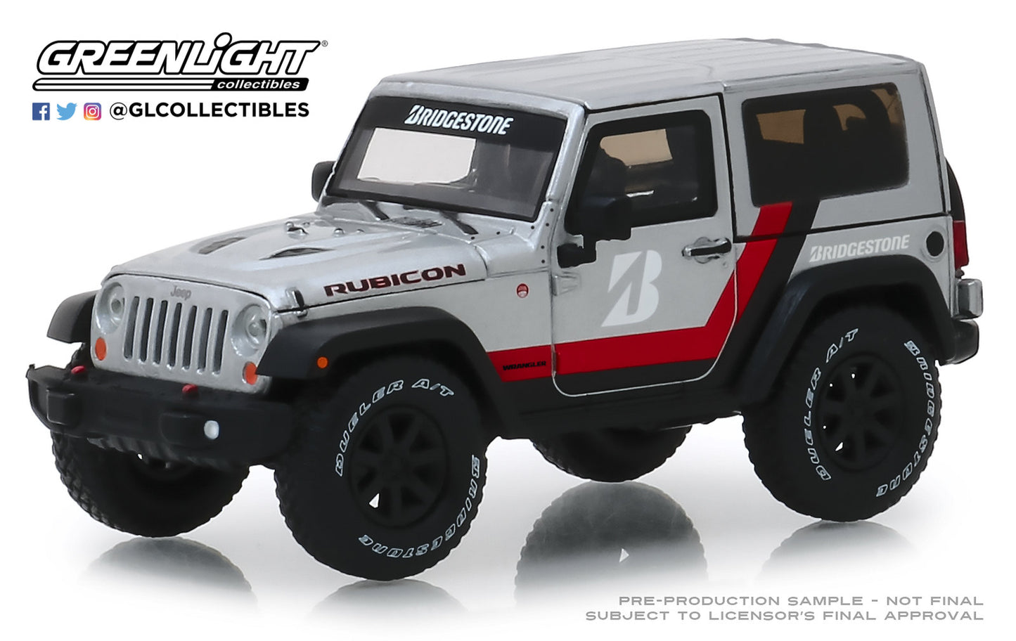 GreenLight 1:43 2014 Jeep Wrangler Rubicon - Bridgestone Racing 86174
