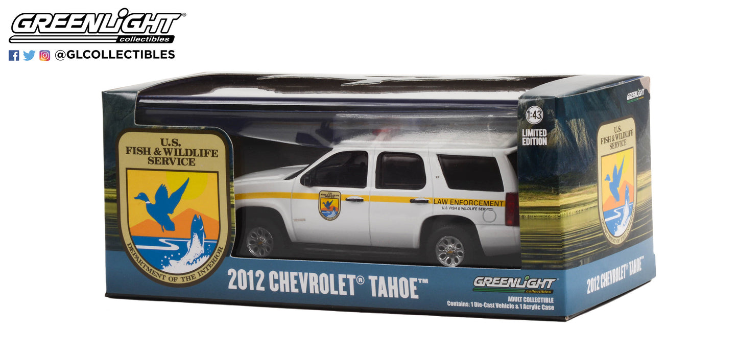 GreenLight 1:43 2012 Chevrolet Tahoe - U.S. Fish & Wildlife Service Law Enforcement 86190