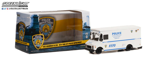 GreenLight 1:43 1993 Grumman Olson - New York City Police Dept. (NYPD) Life Safety Systems Division 86193