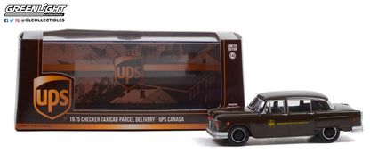GreenLight 1:43 1975 Checker Taxicab Parcel Delivery - United Parcel Service (UPS) Canada Ltd 86196