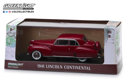 GreenLight 1/43 1941 Lincoln Continental - Mayfair Maroon 86324