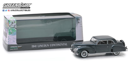 GreenLight 1/43 1941 Lincoln Continental - Cotswold Gray Metallic 86325