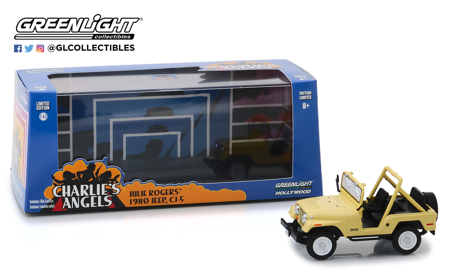 GreenLight 1/43 Charlie s Angels (1976–1981 TV Series) - Jeep CJ-5 86333