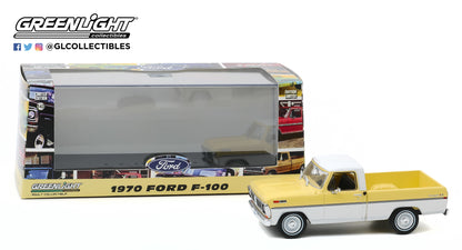 GreenLight 1:43 1970 Ford F-100 - Pinto Yellow and Pure White 86339