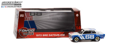 GreenLight 1:43 Tokyo Torque - 1972 Datsun 510 - #68 Brock Racing Enterprises (BRE) Guest Car - Peter Gregg 86346