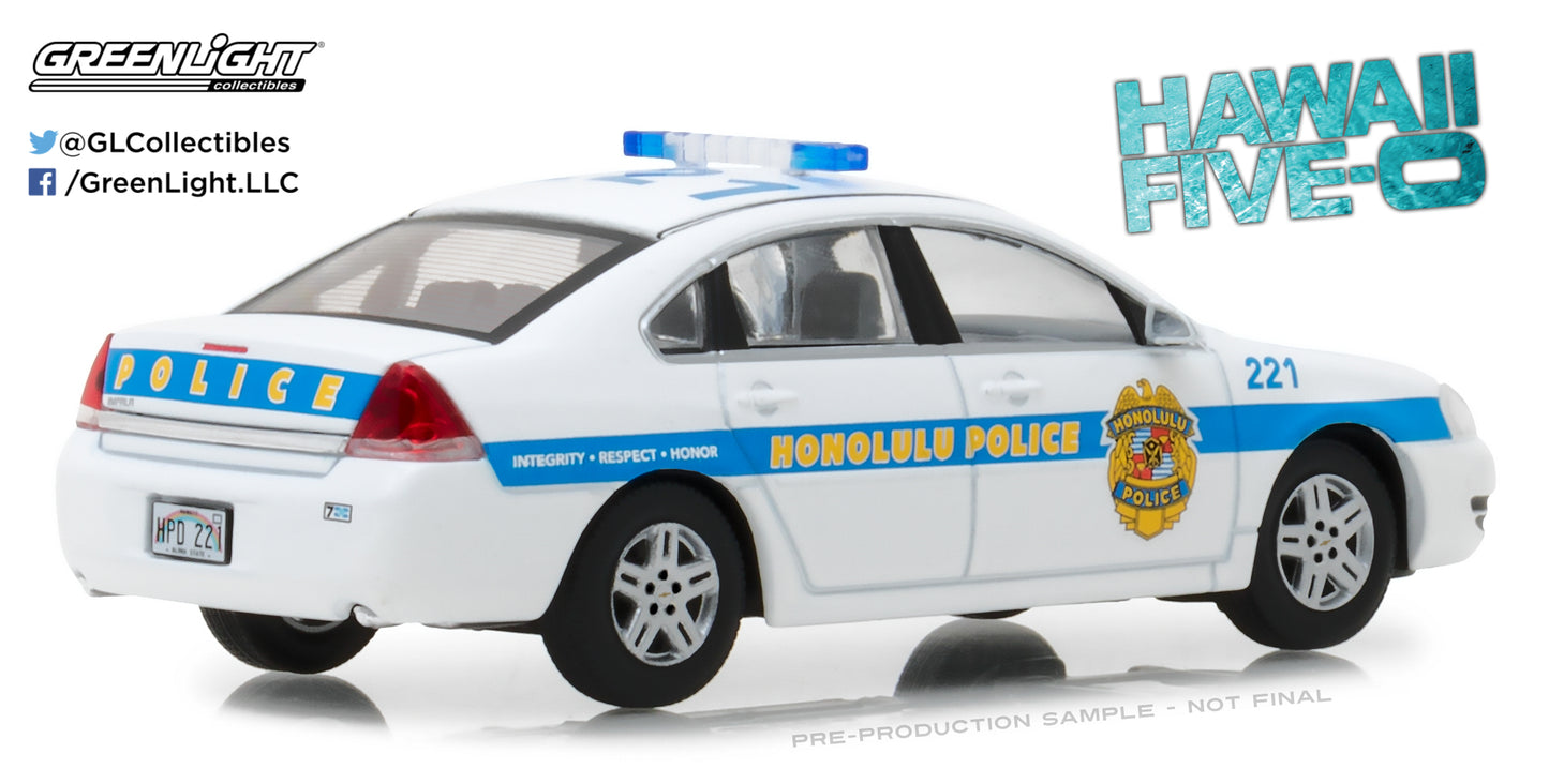 GreenLight 1:43 Hawaii Five-0 (2010-Current TV Series) - 2010 Chevrolet Impala - Honolulu Police 86518