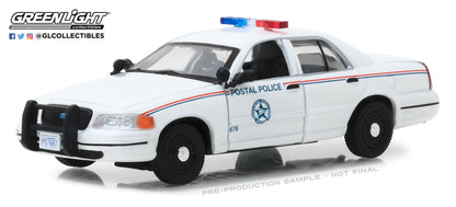 GreenLight 1/43 2010 Ford Crown Victoria Police Interceptor United States Postal Service (USPS) 86523