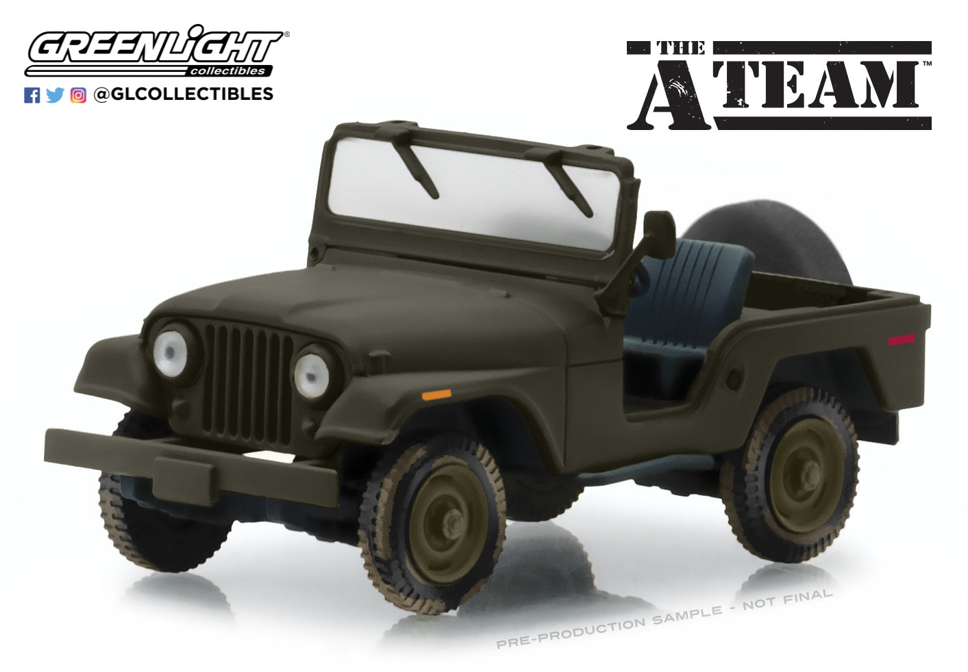 GreenLight 1/43 The A-Team (1983-87 TV Series) - Jeep CJ-5 86526