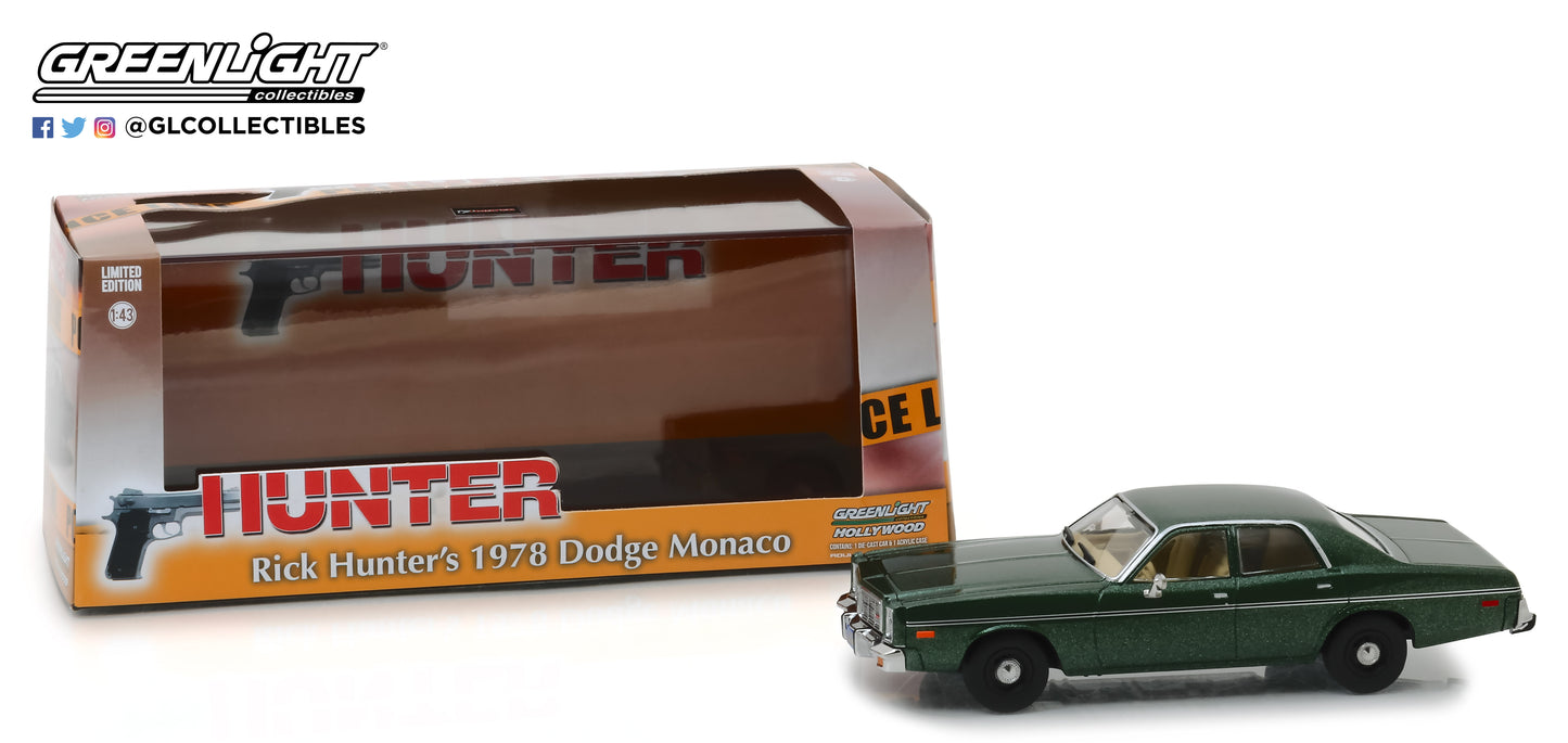 GreenLight 1/43 Hunter (1984-91 TV Series) - 1978 Dodge Monaco 86537