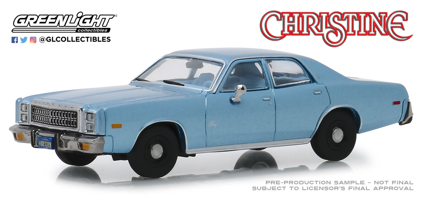 GreenLight 1:43 Christine (1983) - Detective Rudolph Junkins 1977 Plymouth Fury 86559