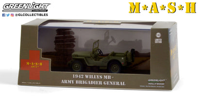 GreenLight 1:43 M*A*S*H (1972-83 TV Series) - 1942 Willys MB - Army Brigadier General 86593