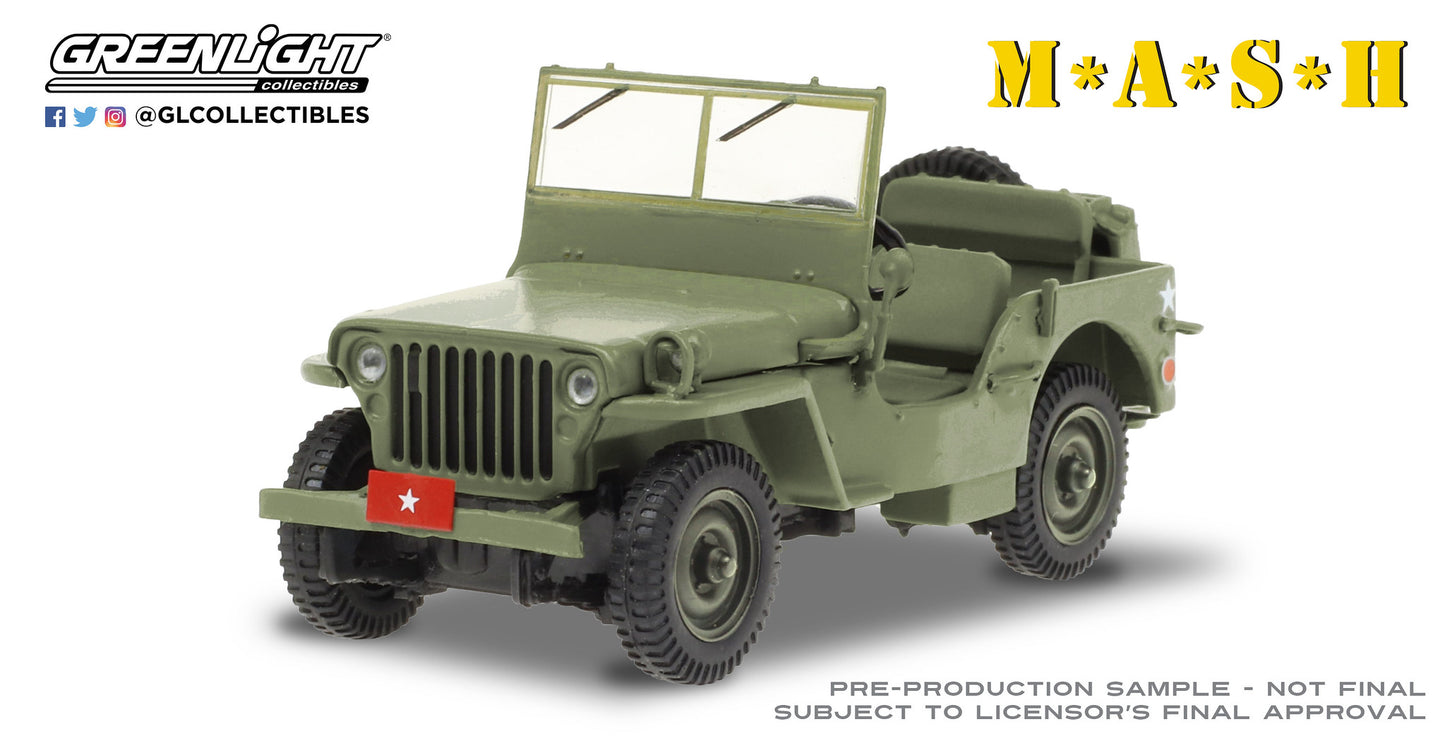 GreenLight 1:43 M*A*S*H (1972-83 TV Series) - 1942 Willys MB - Army Brigadier General 86593