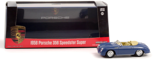 GreenLight 1:43 1958 Porsche 356 Speedster Super - Aquamarine Blue 86598
