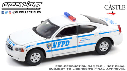 GreenLight 1:43 Castle (2009-16 TV Series) - 2006 Dodge Charger - New York City Police Department (NYPD) 86603