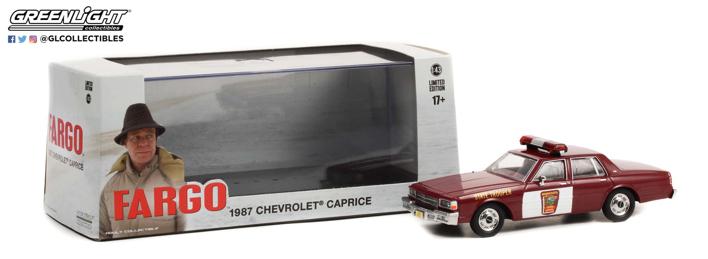 GreenLight 1:43 Fargo (1996) - 1987 Chevrolet Caprice - Minnesota State Trooper 86610