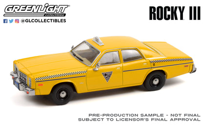 GreenLight 1:43 Rocky III (1982) - 1978 Dodge Monaco - City Cab Co. 86612