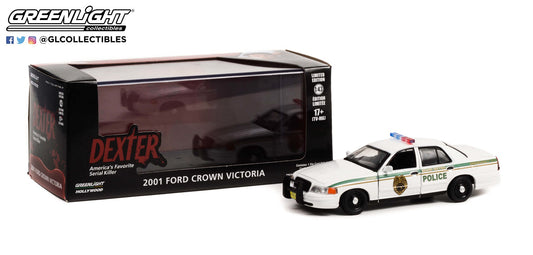 GreenLight 1:43 Dexter (2006-13 TV Series) - 2001 Ford Crown Victoria Police Interceptor - Miami Metro Police Department 86613