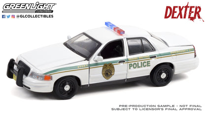 GreenLight 1:43 Dexter (2006-13 TV Series) - 2001 Ford Crown Victoria Police Interceptor - Miami Metro Police Department 86613