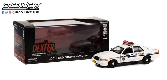 GreenLight 1:43 Dexter (2006-13 TV Series) - 2001 Ford Crown Victoria Police Interceptor - Pembroke Pines Police 86614