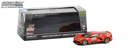 GreenLight 1:43 2020 Chevrolet Corvette C8 Stingray Coupe - 104th Running of the Indianapolis 500 Official Pace Car 86622
