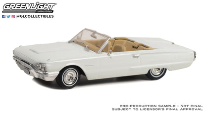 GreenLight 1:43 1964 Ford Thunderbird Convertible - Wimbledon White 86625