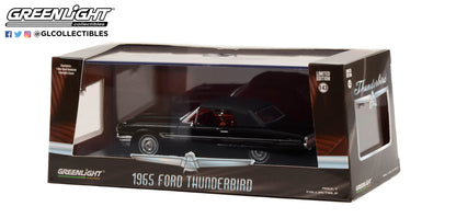GreenLight 1:43 1965 Ford Thunderbird Convertible (Top-Up) - Raven Black 86626