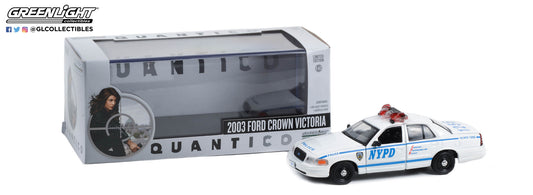 GreenLight 1:43 Quantico (2015-18 TV Series) - 2003 Ford Crown Victoria Police Interceptor New York City Police Dept (NYPD) 86633