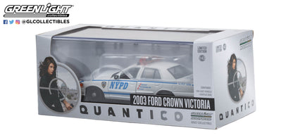 GreenLight 1:43 Quantico (2015-18 TV Series) - 2003 Ford Crown Victoria Police Interceptor New York City Police Dept (NYPD) 86633