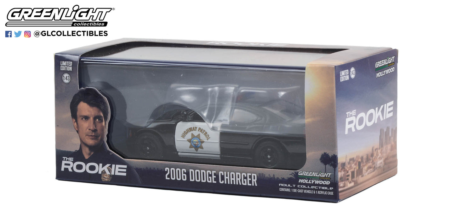 GreenLight 1:43 The Rookie (2018-Current TV Series) - 2006 Dodge Charger - California Highway Patrol 86634
