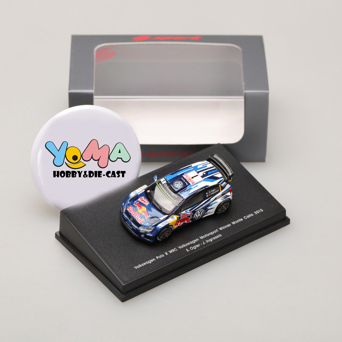 Spark 1:87 Volkswagen Polo R WRC #1 S.Ogier/J.Ingrassia Winner Monte Carlo 2015 87S136