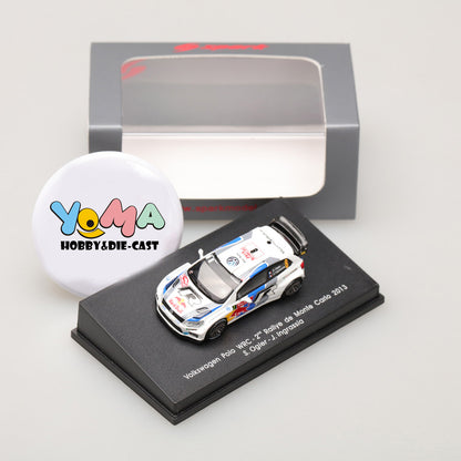 Spark 1:87 Volkswagen Polo R WRC #8 S.Ogier/J.Ingrassia 2nd Monte Carlo 2013 87S137