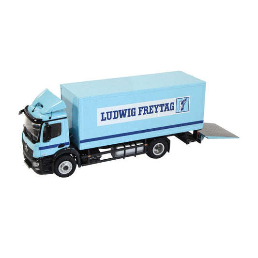 NZG 1:50 Mercedes-Benz Antos 4X2 Ludwig Freytag container truck with lifting platform NZG880/04