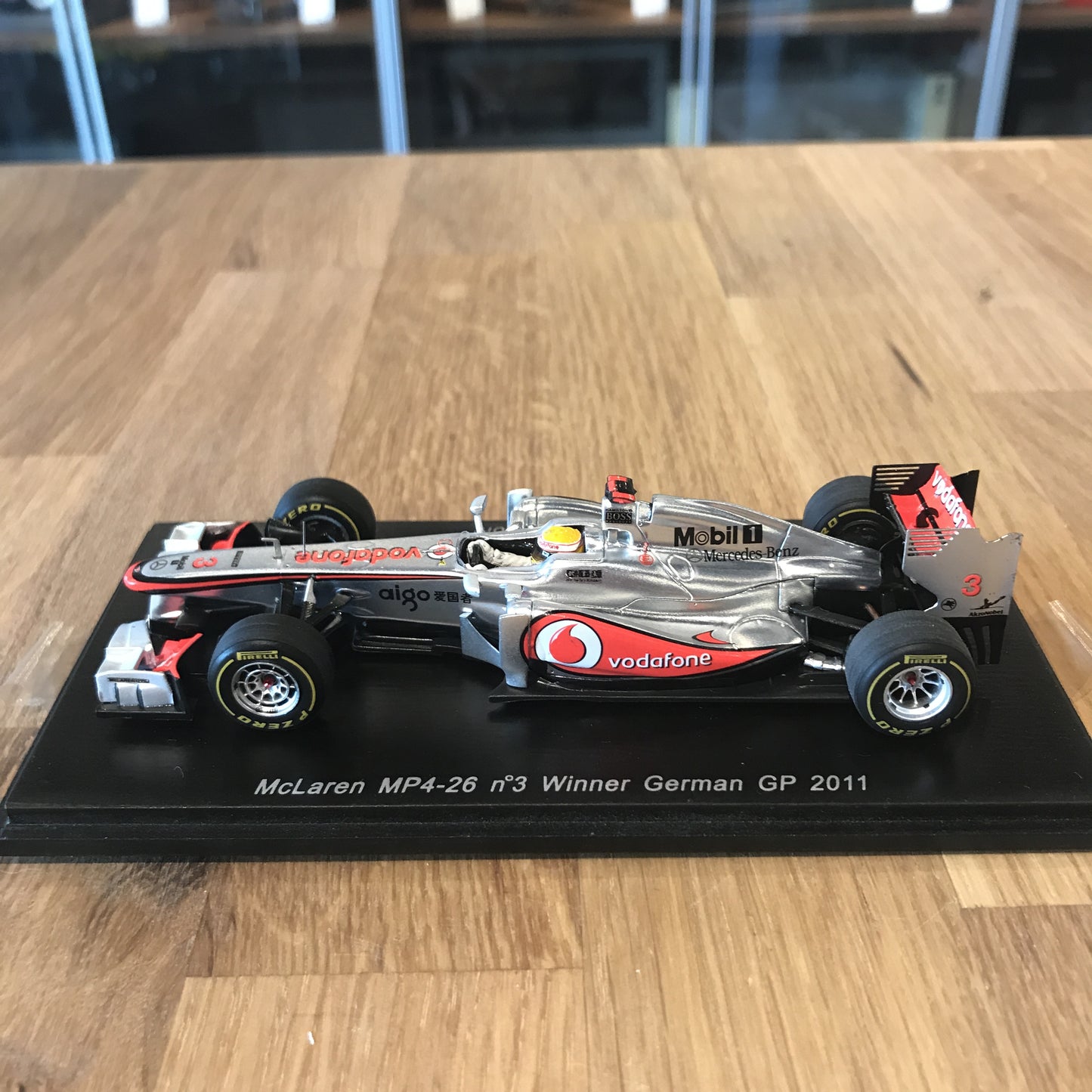 Spark 1:43 McLaren MP4-26 #3 Lewis Hamilton - Winner German F1 GP 2011 S3030
