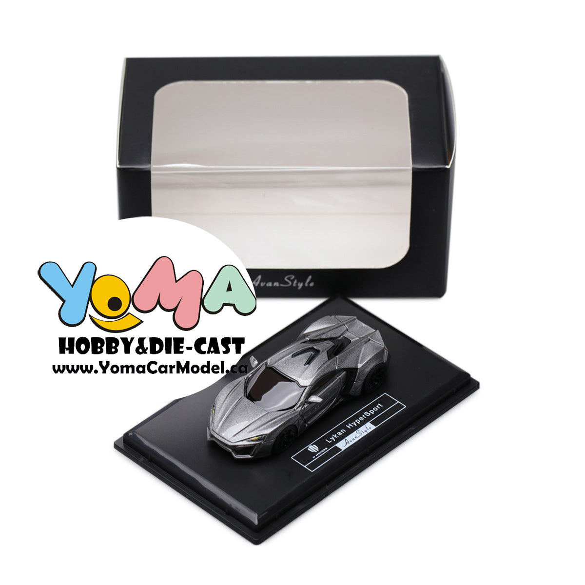 Frontiart AvanStyle 1:87 W Motors Lykan Hypersport Gray AS015-66