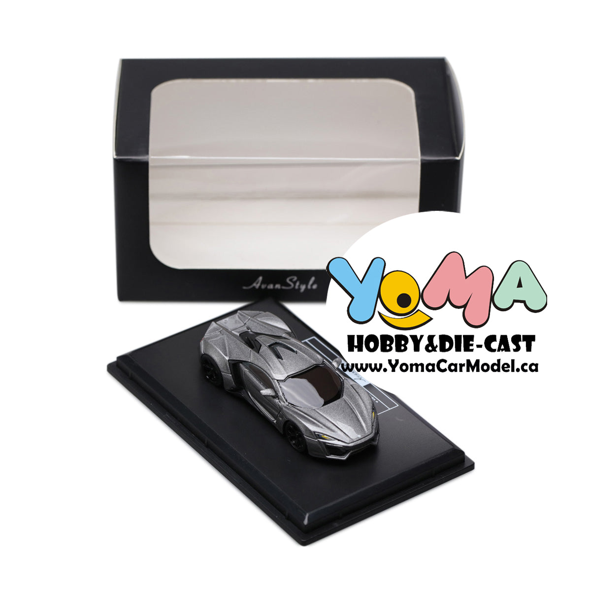 Frontiart AvanStyle 1:87 W Motors Lykan Hypersport Gray AS015-66