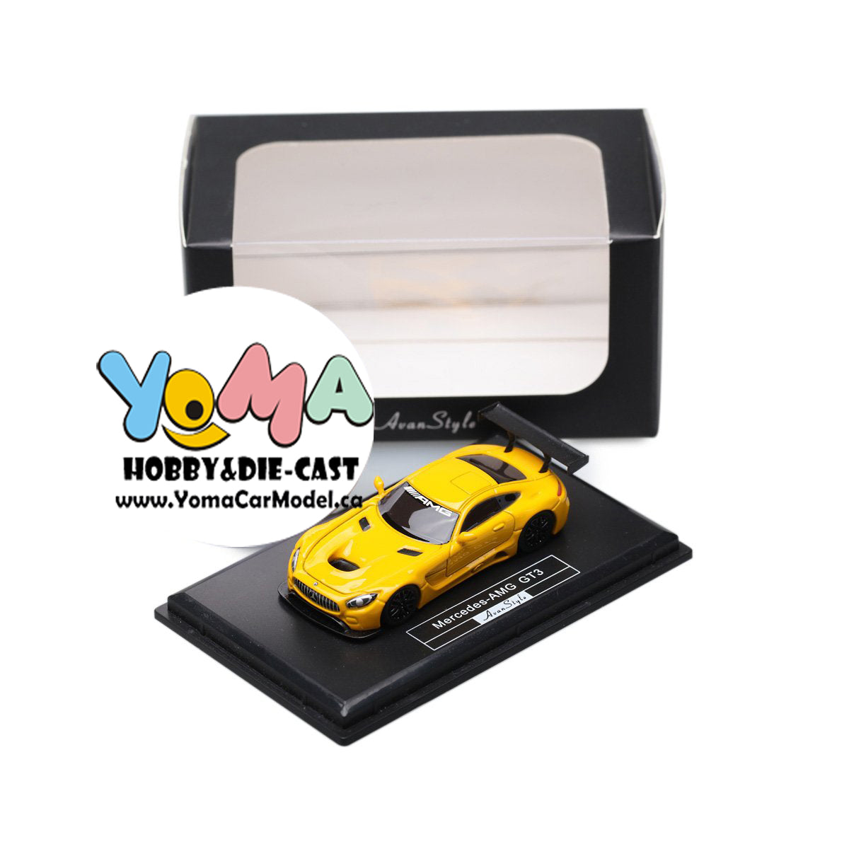 Frontiart AvanStyle 1:87 Mercedes Benz AMG GT3 Yellow AS017-08