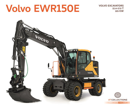 AT Collections 1/32 Volvo EWR150E Excavator with Steelwrist Tiltrotator and Mitas Twin Tires AT3200101