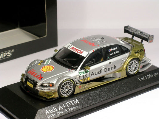 Minichamps 1:43 Audi A4 (2007) Audi Bank Team Phoenix Alexandre Premat #14 DTM 2008 400081714