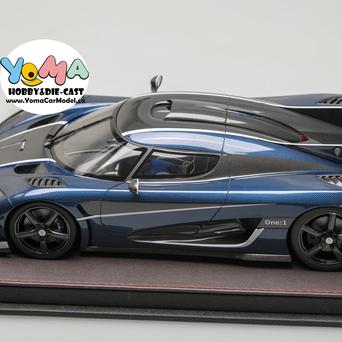 Frontiart 1:18 Koenigsegg one 1 Carbon fiber Blue F033-114