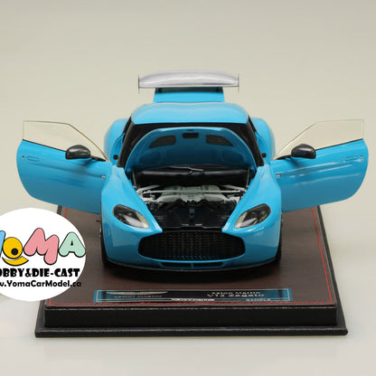 Frontiart 1/18 Aston Martin V12 Zagato Open Tiffany Blue FA009-33