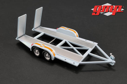 GMP 1:43 GMP Tandem Car Trailer with Tire Rack - Gulf Oil GMP-14304