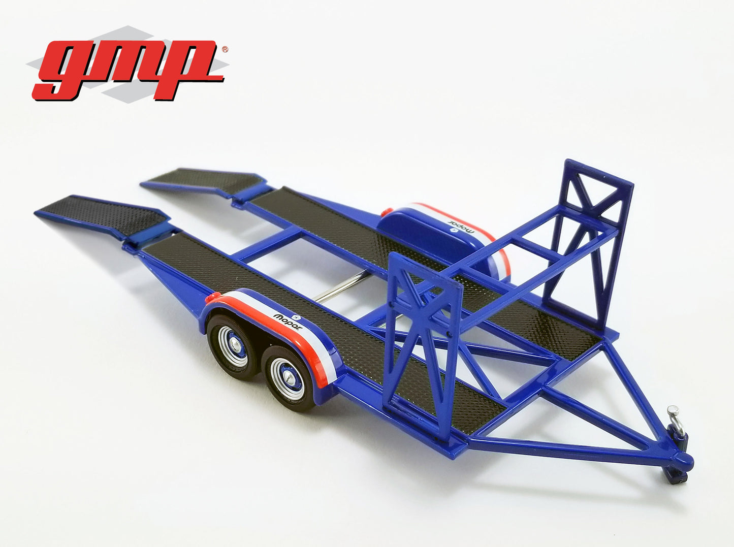 GMP 1:43 GMP Tandem Car Trailer with Tire Rack - MOPAR GMP-14310